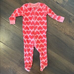 Primary Heart Baby Footies Size 3-6 Months